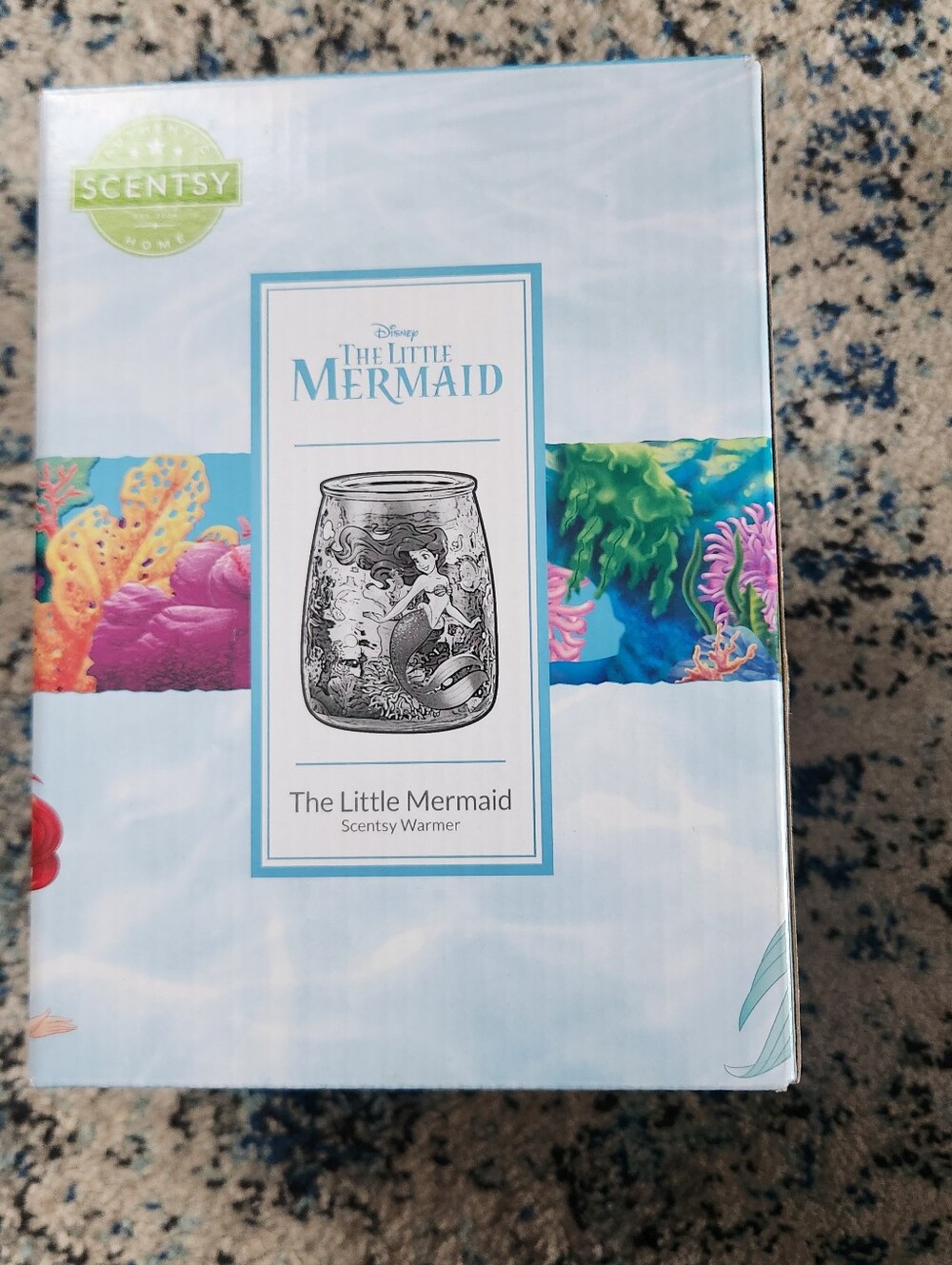 Scentsy Little Mermaid Warmer in Blue and White